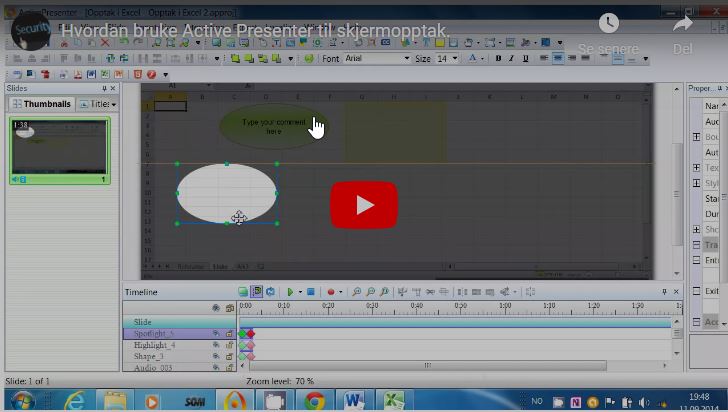 Hvordan bruke Active Presenter til skjermopptak